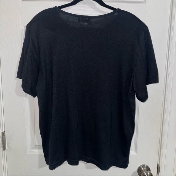 Vintage Black Short Sleeve Tee With Embellishment - Picture 3 of 3